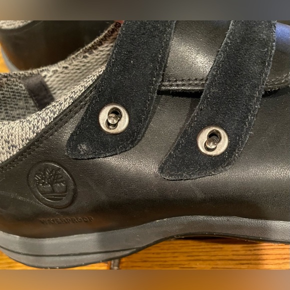 EUC Timberland Outdoor Performance black leather shoes, smart wool lined,size 10 - Picture 13 of 14